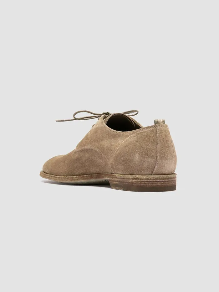 Men Officine Creative Footwear SOUND 002 Taupe Suede Derby Shoes Men Officine Creative Footwear SOUND 002 Taupe Suede Derby Shoes