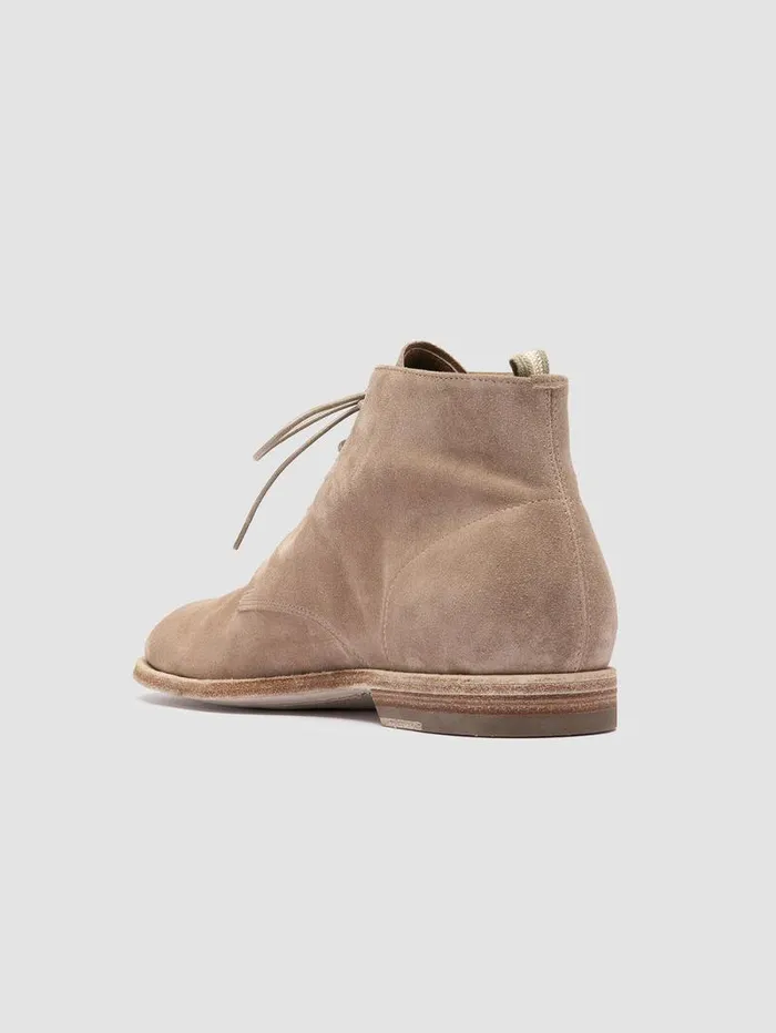 Men Officine Creative Footwear SOUND 003 Taupe Suede Laceup Boots Men Officine Creative Footwear SOUND 003 Taupe Suede Laceup Boots