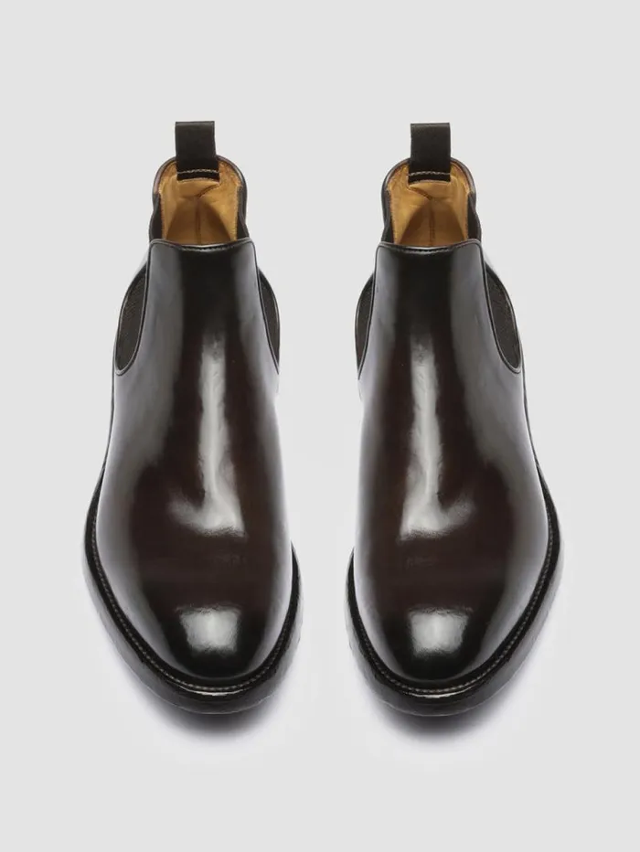 Men Officine Creative Footwear TEMPLE 008 Brown Leather Chelsea Boots Men Officine Creative Footwear TEMPLE 008 Brown Leather Chelsea Boots