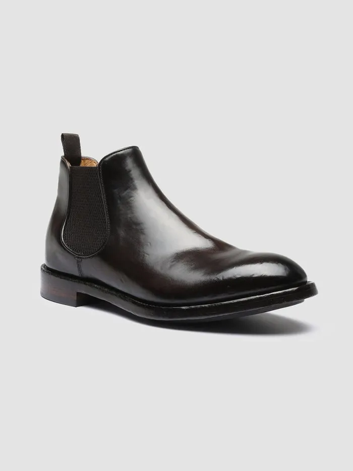 Men Officine Creative Footwear TEMPLE 008 Brown Leather Chelsea Boots Men Officine Creative Footwear TEMPLE 008 Brown Leather Chelsea Boots