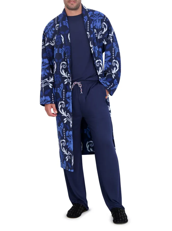 Men Pajamas and Underwear Robert Graham MEN039S SHAWL ROBE Black