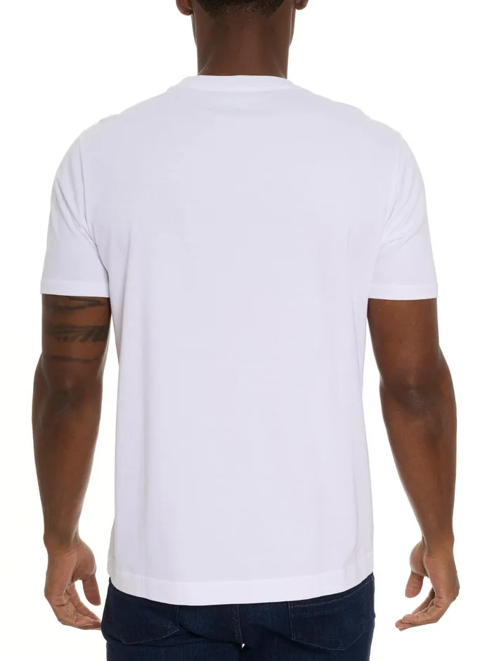 Men Polos and TShirts Robert Graham COLLAGE SKULL TSHIRT White