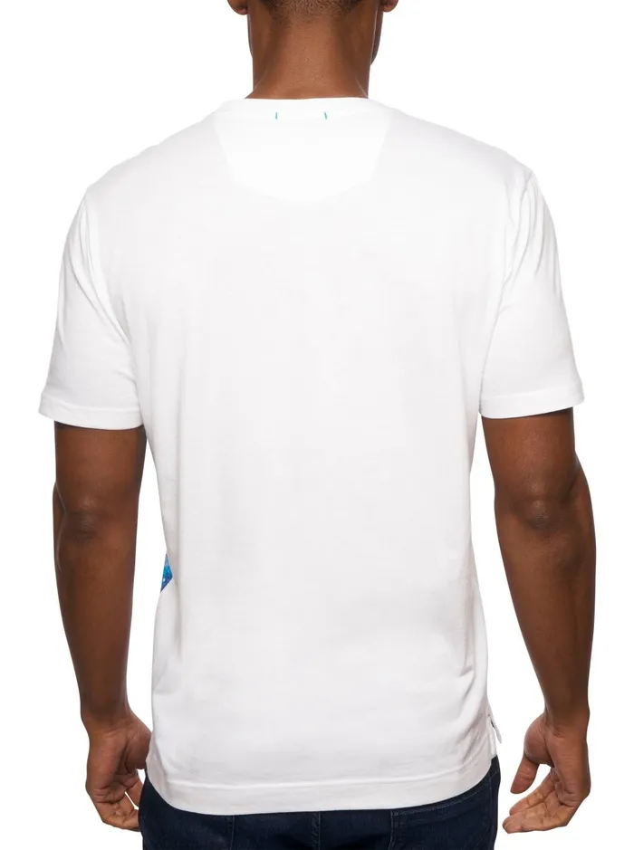 Men Polos and TShirts Robert Graham EXPLOSIVE UFO TSHIRT White