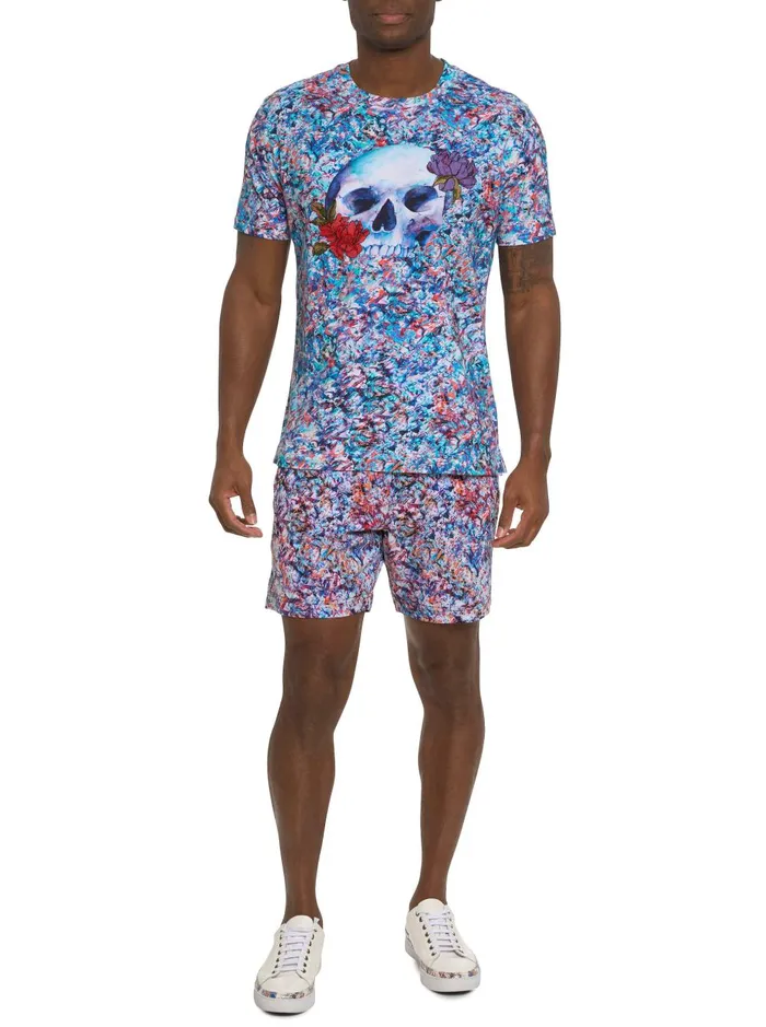 Men Polos and TShirts Robert Graham GLASS SKULL GRAPHIC TSHIRT Multi