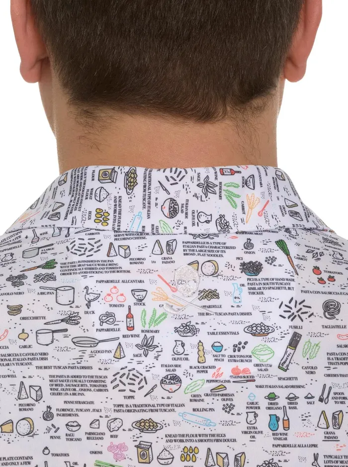 Men Polos and TShirts Robert Graham ITALIAN PASTA PERFORMANCE POLO White