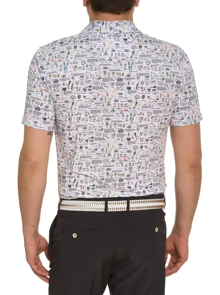 Men Polos and TShirts Robert Graham ITALIAN PASTA PERFORMANCE POLO White