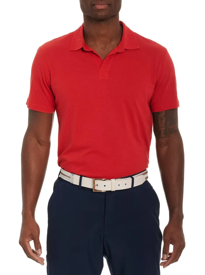 Men Polos and TShirts Robert Graham PACIFIC POLO Rust