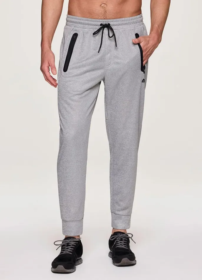 Men Precision French Terry Jogger Light Grey RBX Active Pants