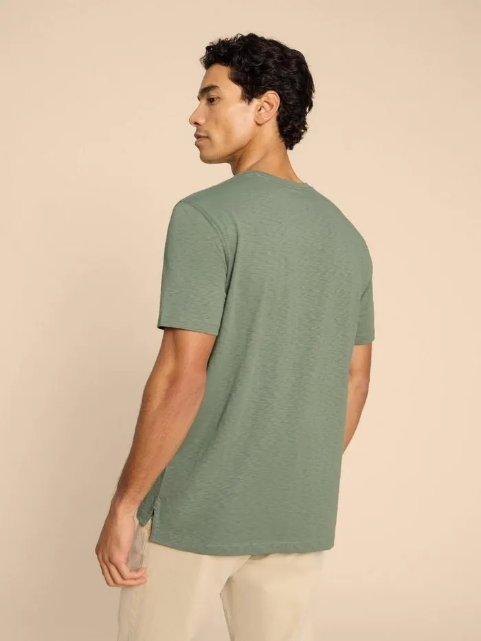 Men Ride Graphic Tee Green Print White Stuff TShirts Men Ride Graphic Tee Green Print White Stuff TShirts