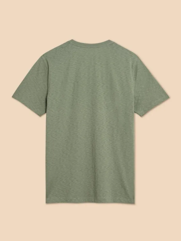 Men Ride Graphic Tee Green Print White Stuff TShirts Men Ride Graphic Tee Green Print White Stuff TShirts