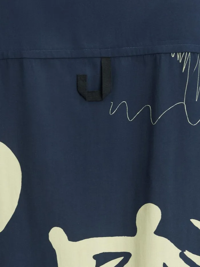 Men Shirts JACQUEMUS The Jean Shirt Print Horse Scene Navy Men Shirts JACQUEMUS The Jean Shirt Print Horse Scene Navy