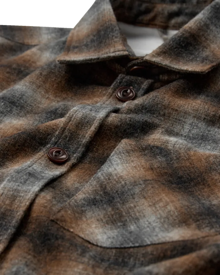 Men Shirts MOS MOSH MMGDavid Wool Check Shirt Sundown Check Men Shirts MOS MOSH MMGDavid Wool Check Shirt Sundown Check