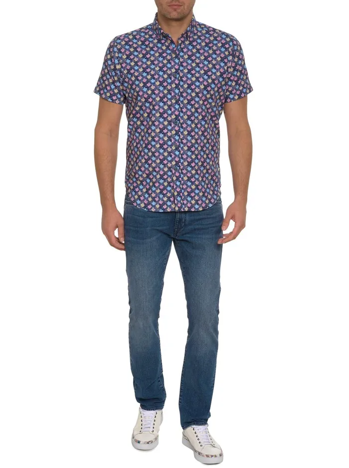 Men Short Sleeve Button Down Shirts Robert Graham CLYFORD SHORT SLEEVE BUTTON DOWN SHIRT Multi