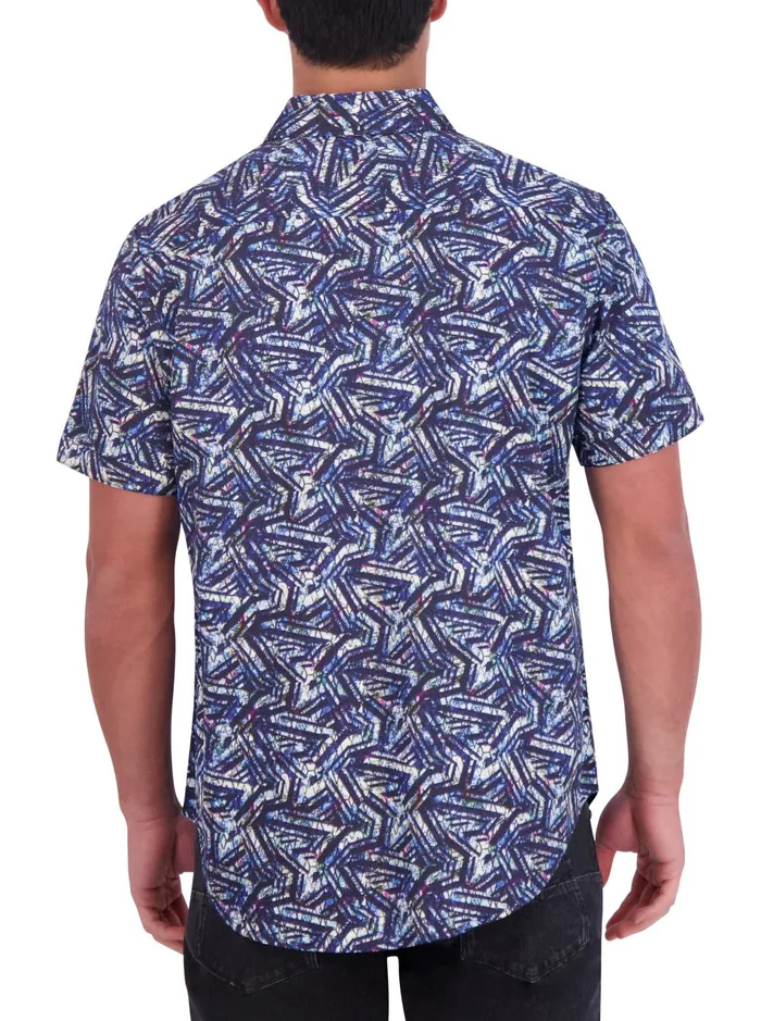 Men Short Sleeve Button Down Shirts Robert Graham MORAIS SHORT SLEEVE BUTTON DOWN SHIRT Multi