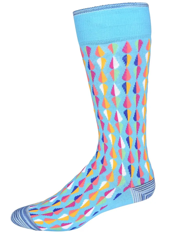 Men Socks Robert Graham GOGO SOCKS Turquoise