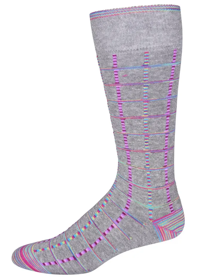 Men Socks Robert Graham SODA POP SOCKS Light Grey