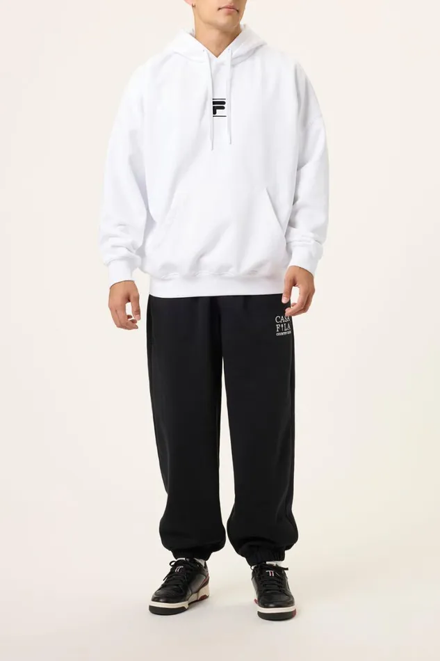 Men Sweatshirts and Hoodies Fila Casa Fila Crest Country Club Hoodie 100 White Men Sweatshirts and Hoodies Fila Casa Fila Crest Country Club Hoodie 100 White