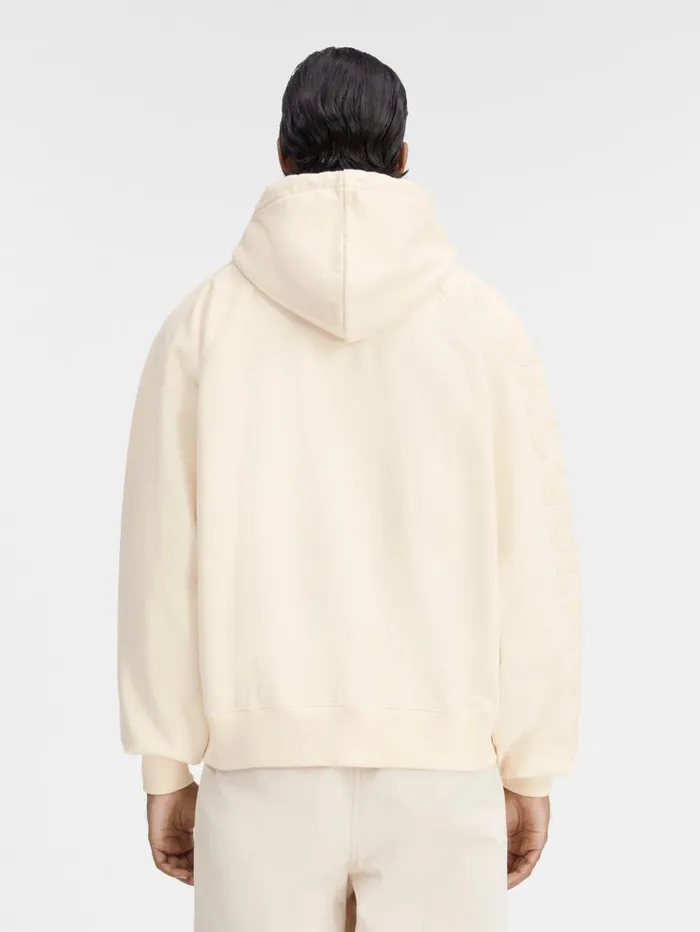 Men Sweatshirts and Joggings JACQUEMUS The Typo Hoodie Light Beige Men Sweatshirts and Joggings JACQUEMUS The Typo Hoodie Light Beige