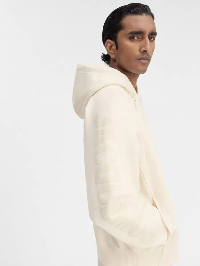 Men Sweatshirts and Joggings JACQUEMUS The Typo Hoodie Light Beige Men Sweatshirts and Joggings JACQUEMUS The Typo Hoodie Light Beige