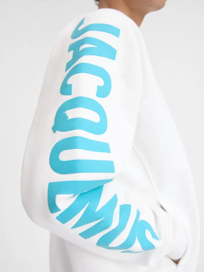 Men Sweatshirts and Joggings JACQUEMUS The Typo Sweatshirt Multiwhite Men Sweatshirts and Joggings JACQUEMUS The Typo Sweatshirt Multiwhite