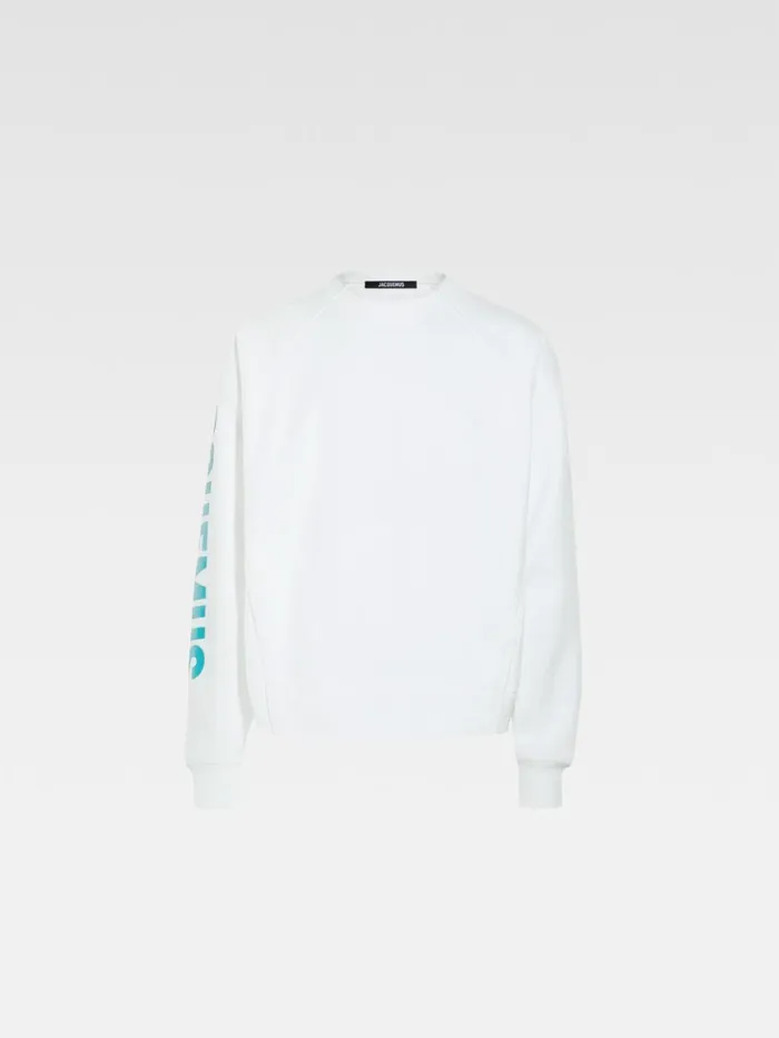 Men Sweatshirts and Joggings JACQUEMUS The Typo Sweatshirt Multiwhite Men Sweatshirts and Joggings JACQUEMUS The Typo Sweatshirt Multiwhite
