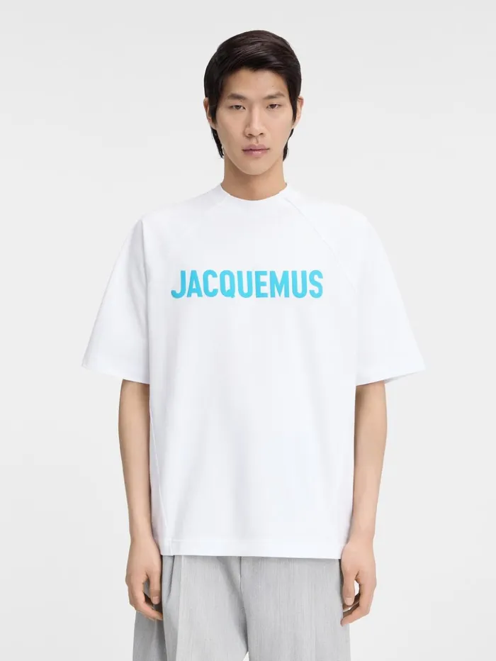 Men Tshirts JACQUEMUS The Typo Tshirt Multiwhite