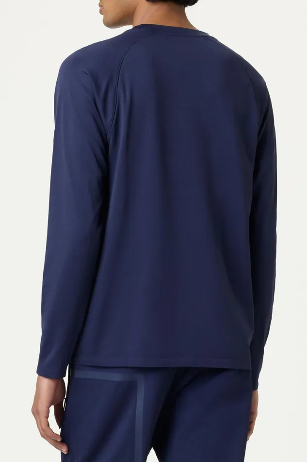 Men Tennis Fila Lucky Ace Seamless Long Sleeve Top 400 Fila Navy Men Tennis Fila Lucky Ace Seamless Long Sleeve Top 400 Fila Navy
