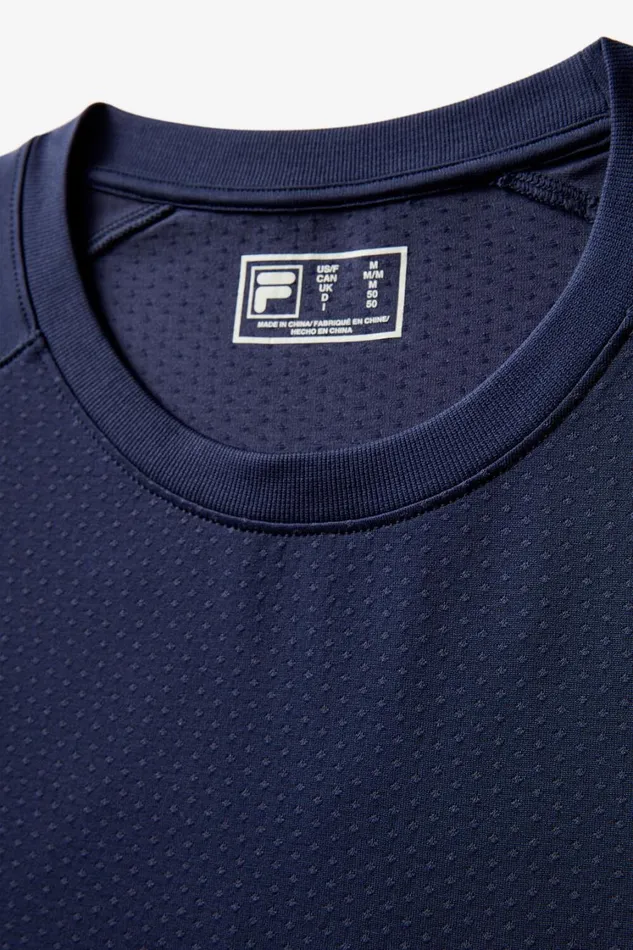 Men Tennis Fila Lucky Ace Seamless Long Sleeve Top 400 Fila Navy Men Tennis Fila Lucky Ace Seamless Long Sleeve Top 400 Fila Navy