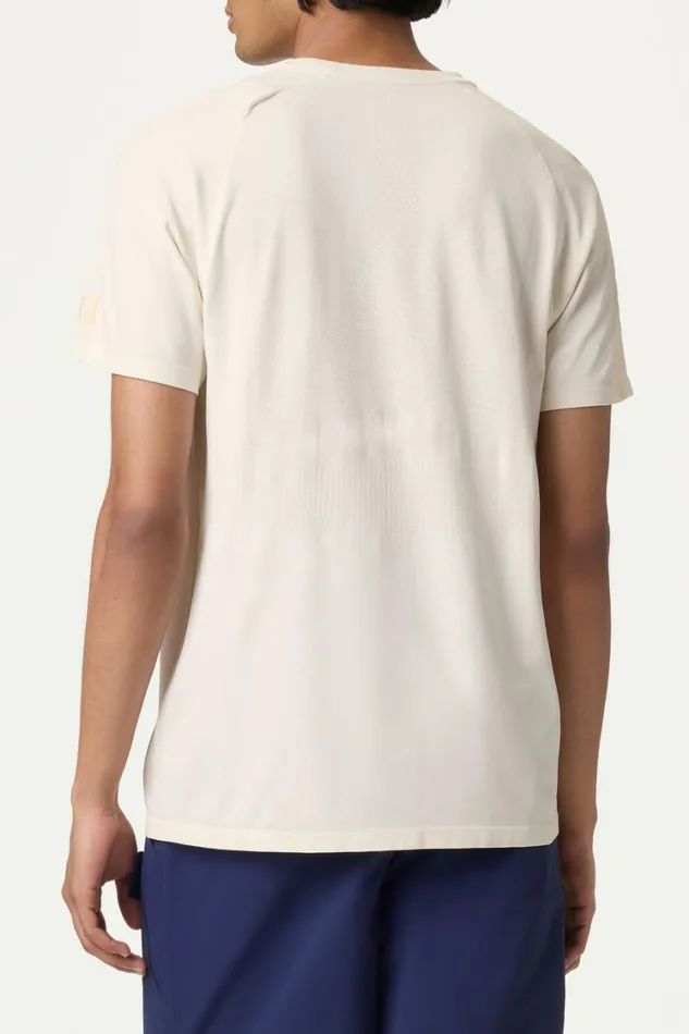 Men Tennis Fila Lucky Ace Short Sleeve Seamless Crew 920 Gardenia Men Tennis Fila Lucky Ace Short Sleeve Seamless Crew 920 Gardenia