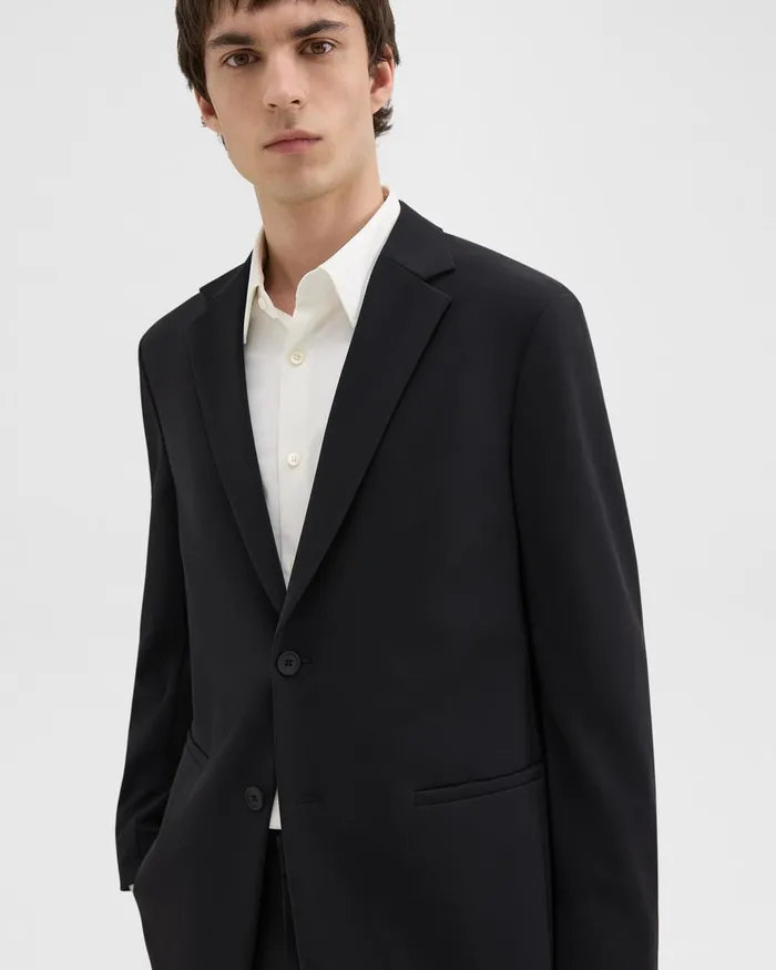 Men Theory Blazers Jackets Clinton Blazer In Precision Ponte Black