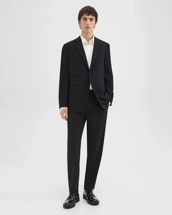 Men Theory Blazers Jackets Clinton Blazer In Precision Ponte Black