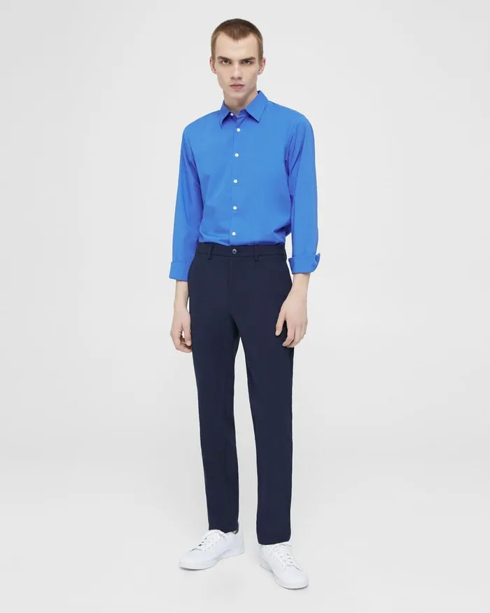 Men Theory Shirts Irving Shirt In Cotton Palace Blue