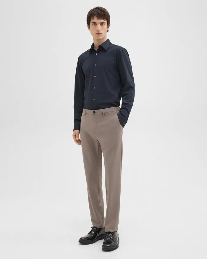 Men Theory Shirts Sylvain Shirt In Structure Knit Eclipse