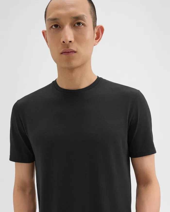 Men Theory TShirts Polos Dorian Tee In Active Knit Black