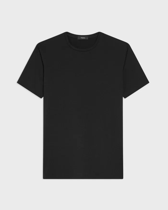 Men Theory TShirts Polos Dorian Tee In Active Knit Black