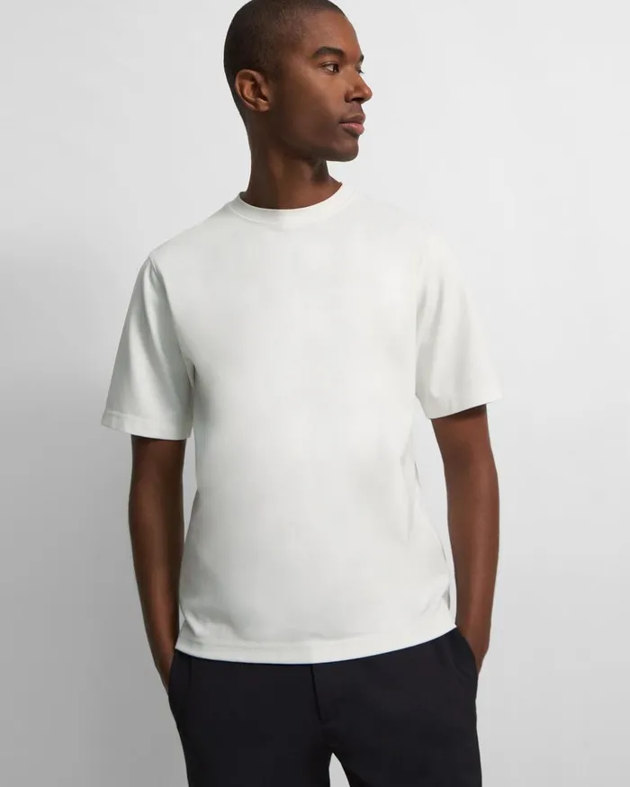 Men Theory TShirts Polos Ryder Tee In Relay Jersey White