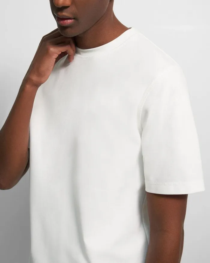 Men Theory TShirts Polos Ryder Tee In Relay Jersey White