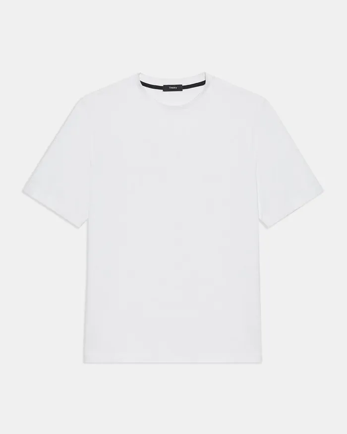 Men Theory TShirts Polos Ryder Tee In Relay Jersey White