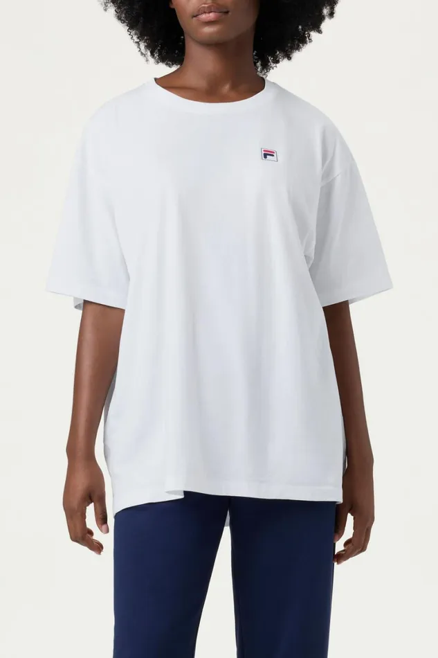 Men Tops and TShirts Fila Classic Relaxed Tee 100 White Men Tops and TShirts Fila Classic Relaxed Tee 100 White