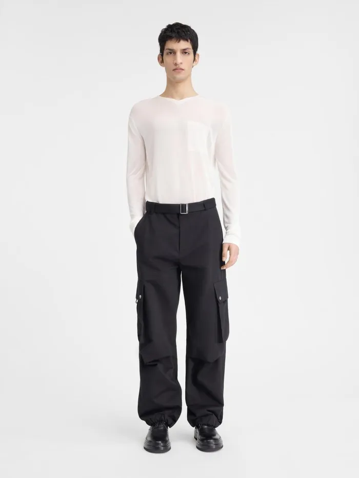 Men Trousers and Shorts JACQUEMUS The Cargo Pants Black