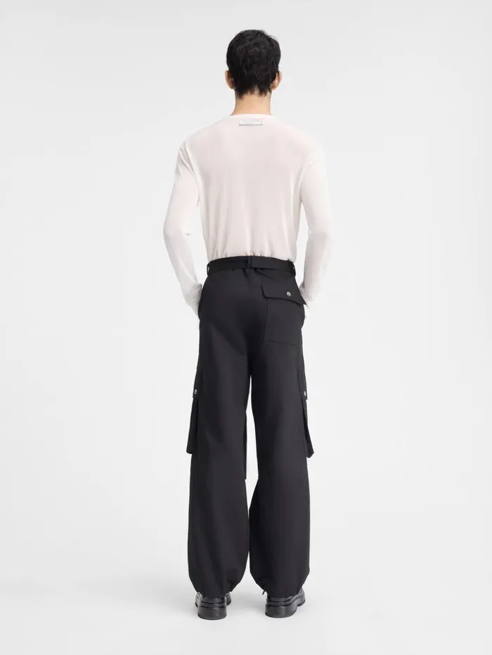 Men Trousers and Shorts JACQUEMUS The Cargo Pants Black Men Trousers and Shorts JACQUEMUS The Cargo Pants Black