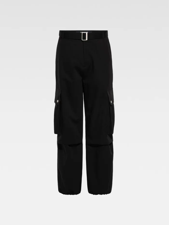 Men Trousers and Shorts JACQUEMUS The Cargo Pants Black Men Trousers and Shorts JACQUEMUS The Cargo Pants Black