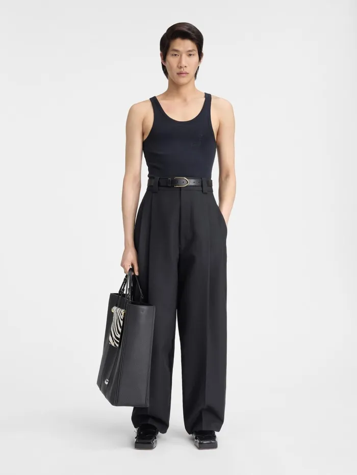 Men Trousers and Shorts JACQUEMUS The Marzio Pants Black