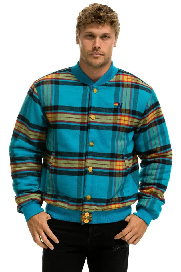 MenWomen Outerwear Aviator Nation PLAID UNISEX VARSITY JACKET 8211 JACKSON PLAID MenWomen Outerwear Aviator Nation PLAID UNISEX VARSITY JACKET 8211 JACKSON PLAID