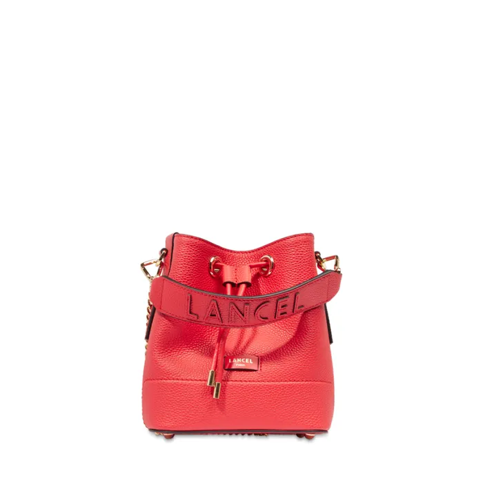 Mini Bucket Bag Kiss Red Women Lancel Bucket Bags