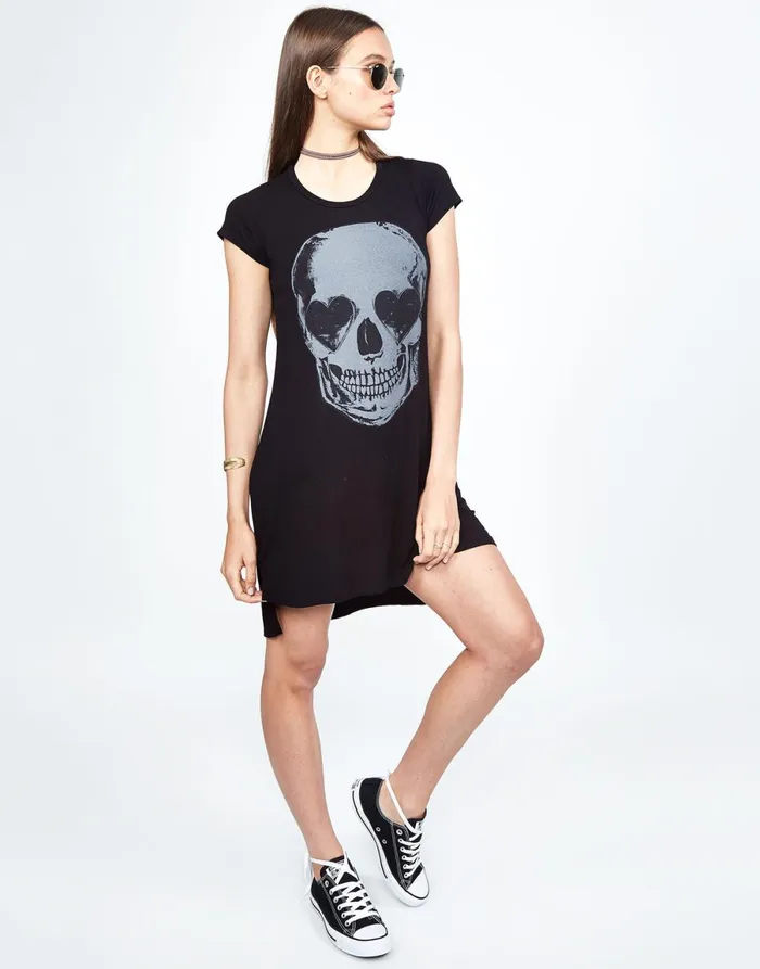 Mirabella Heart Eye Skull Black Women039s Lauren Moshi Dresses