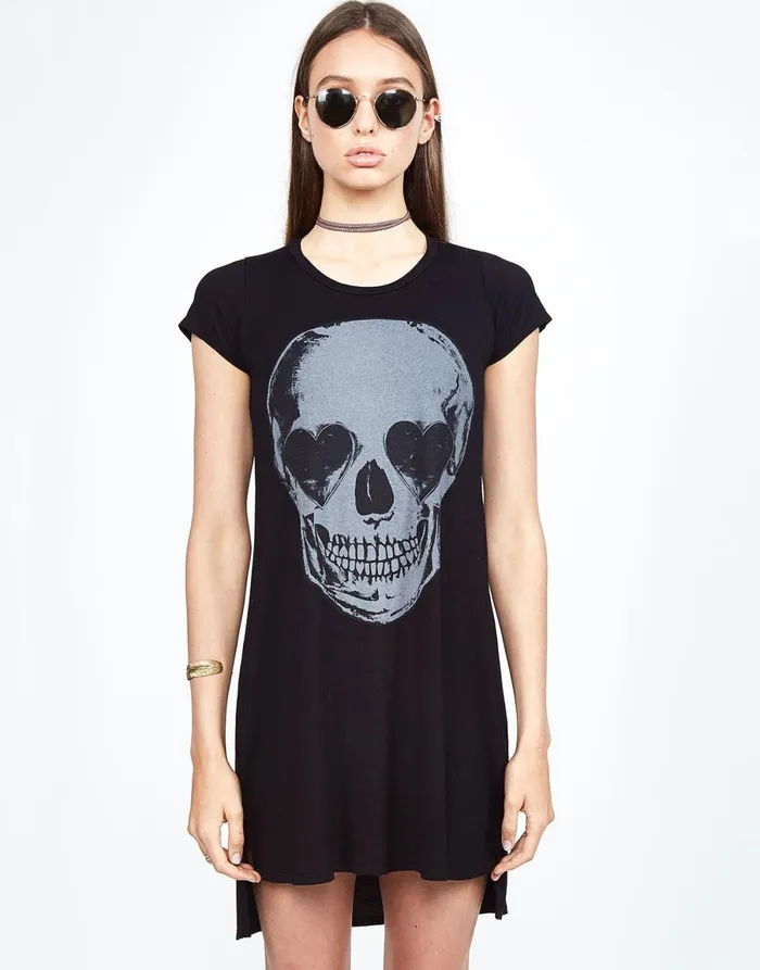 Mirabella Heart Eye Skull Black Women039s Lauren Moshi Dresses