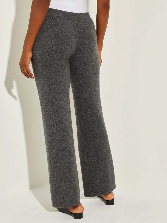 Misook Cashmere Pants 8211 Grey Wide Leg Pants Misook Women Pants and Shorts