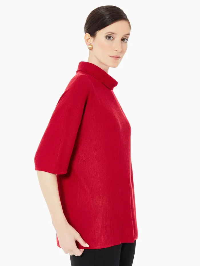 Misook Cowl Neck Textured Knit Tunic Women Tops and Tees Misook Cowl Neck Textured Knit Tunic Women Tops and Tees