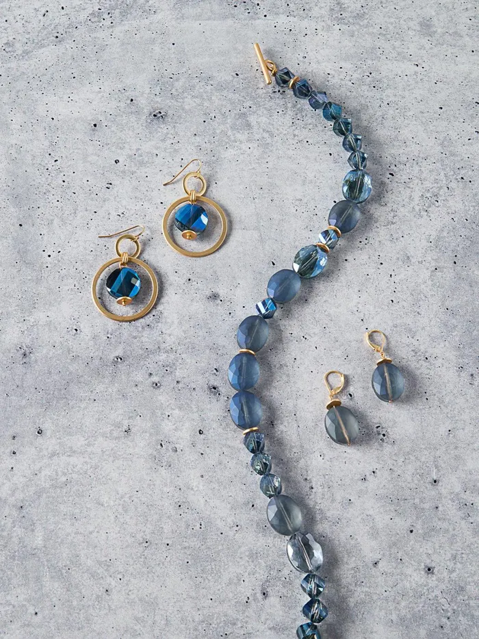 Misook Labradorite And Matte Gold Hoop Earrings Women Earrings Misook Labradorite And Matte Gold Hoop Earrings Women Earrings
